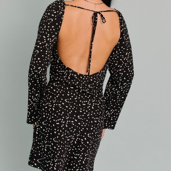 IVE BEEN SPOTTED LONG SLEEVE MINI DRESS - Picture 3 of 3